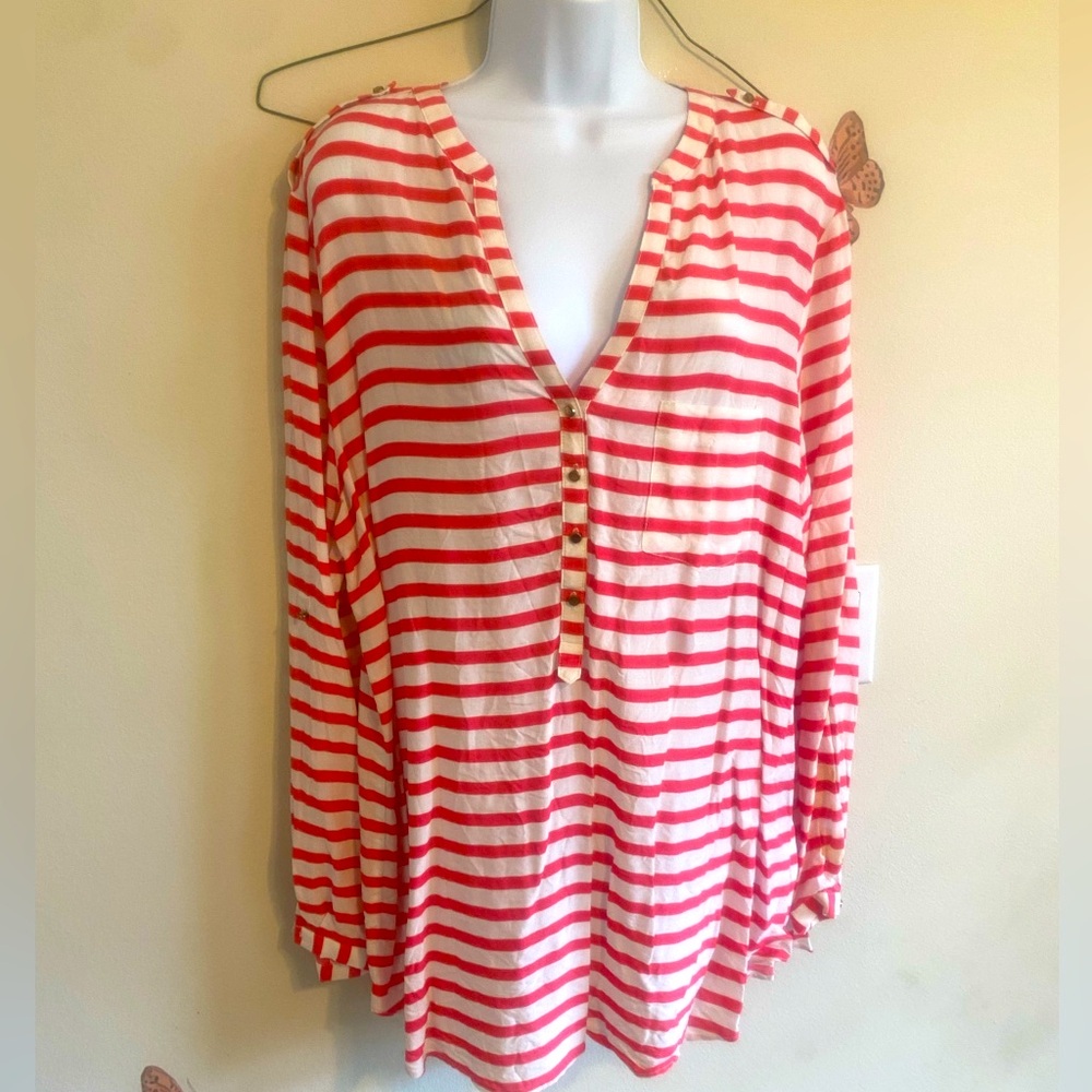 Cremieux EUC (worn once) L Striped Blouse